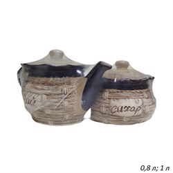 Чайный набор Плетенка (чайник 1 л, сахарница 0,8 л 00018439