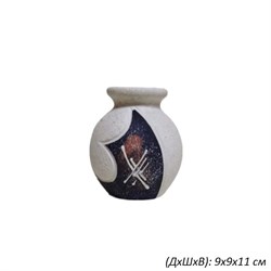 Ваза Шамот малая 9х9х11 см керамика 00018434