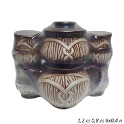 Чайный набор Бочка 8 предметов 1,2 л /0,8 л/ 0,4 л 00018441