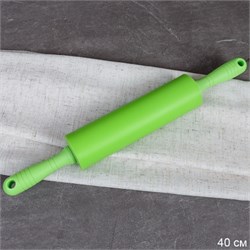 Скалка 40х20см силиконовая/ GR-478 /уп 72/ зеленый 00016045