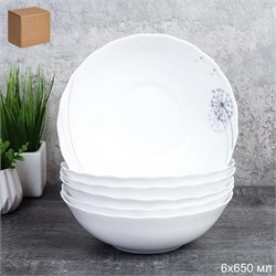 Набор суповых тарелок 6 штук 650 мл / HW70 (2028) 00018479