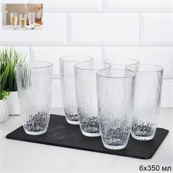 Стакан 6 штук 350 мл АйсКом / Y6007 /уп 8/ высокий 00018482