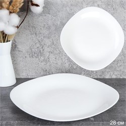 Тарелка квадратная 280 мм обеденная белая KWH110 00018601