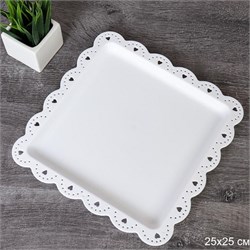 Поднос квадратный 25 см / JNB706 /уп 200/ 00018592