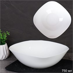 Тарелка квадратная суповая 750 мл  /LKSW75 (WHITE) 00018624