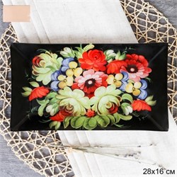 Блюдо прямоугольное 28x16 см / S322816 U092-1 GREY 00018661