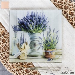 Тарелка квадрат 20х20 см /S3108 BB039 GREY Лаванда 00018672