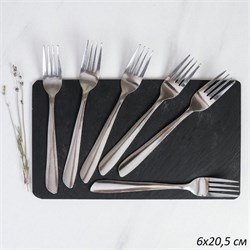 Вилка столовая 6 штук Серебро Сирена MJ342 /уп 100 00018334