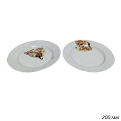 Тарелка 200 мм Детская микс вырезной край 2 сорт 00015223