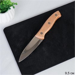 Нож кухонный 20х10 см ручка дерево / C43-305-A 00018741