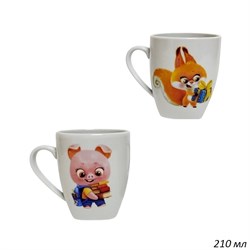 Кружка 210 мл Глория Детская микс 2 сорт /уп 12/ 00018753