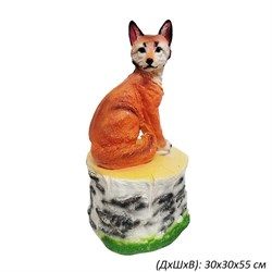 Пень Лиса Фасад 30х30х55 см 00002143