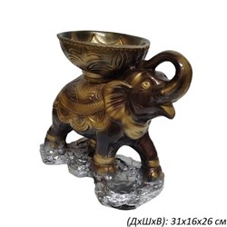Статуэтка Слон кашпо бронза 31х16х26 см 00018033