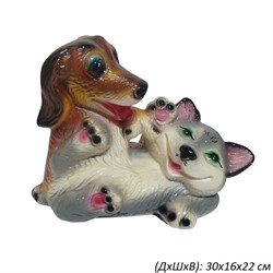 Копилка Кот и Пёс 30х16х22 см 00018760