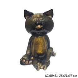 Копилка Кот прикол бронза 28х21х37 см 00018768