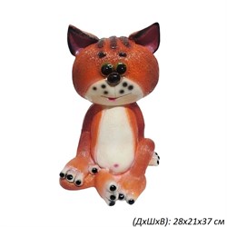 Копилка Кот прикол рыжий 28х21х37 см 00018765