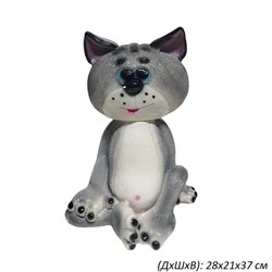 Копилка Кот прикол серый 28х21х37 см 00018767