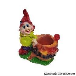 Кашпо Гном Welcome 25х16х28 см 00018751