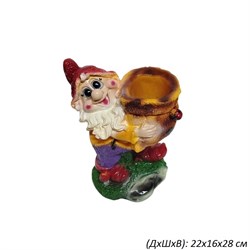 Кашпо Гном с мешком  22х16х28 см 00018758