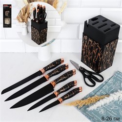 Набор ножей 7 предметов на подставке / WG-607 00018836