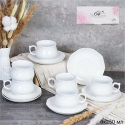 Чайный набор 12 предметов 250 мл / EDC-6482 /уп 12 00018846