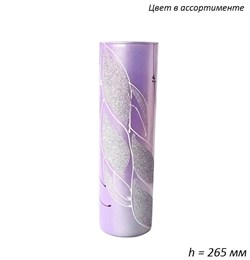 Ваза 43767 Абстракция с серебром h=265, d=75 мм 00014916