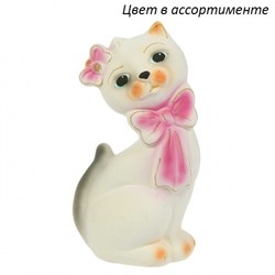 Копилка Кот Джаспер флок микс 19х14х35 см УЦЕНКА 00013832