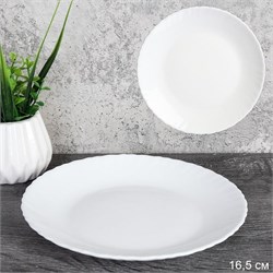 Тарелка 165 мм десертная Классика белая LHP-65 00019024