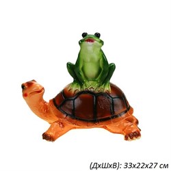 Лягушка на черепахе 33х22х27 см 00019077