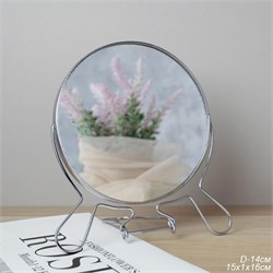 Зеркало круглое двусторон с увеличением 14 см CR-6 00019216