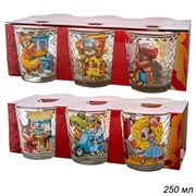 Стакан Мышки низкий 250 мл набор 6 штук 00007080