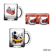 Кружка 1208 320 мл Машины микс набор 2 штуки 00001444