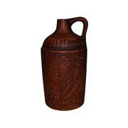 Бутылка Буль-Буль 0,9 л 10х10х20 см красная глин