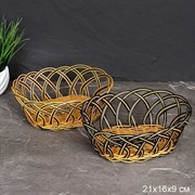 Ваза для фруктов 21х16х9 см / R-534 /уп 350/ 00011705