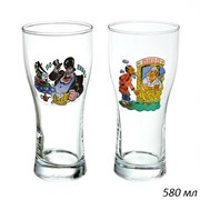 Бокал для пива 42477 580 мл Приколы в гофре /1х12/ 00014234