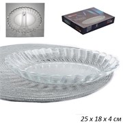 822 Тарелка овальная SARINA 250х180х40 мм /1х12/ 00014469