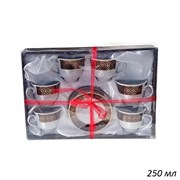 Чайный набор 12 предметов Орнамент коробка шелк 00014595