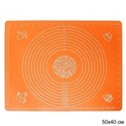 Силиконовый коврик 50х40 см / GY-633-N оранжевый