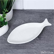 Блюдо фигурное 15х7 см / YG-701 /уп 162/для рыбы 00016225