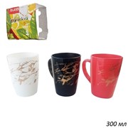 Кружка 1334 Блик цветна микс 300 мл в подарке 00011557