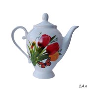 Чайник заварочный 1400 мл Цветы микс / FU-100 / 00016273