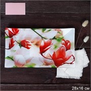 Блюдо прямоугольное 28x16 см / S322816 Q005 GREY 00016600