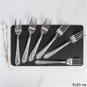 Вилка столовая 6 штук Серебро Элегия / MJ-93 00016692