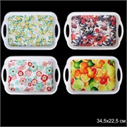 Поднос прямоугольный с ручками 35х23 см / JCA3523 00016791