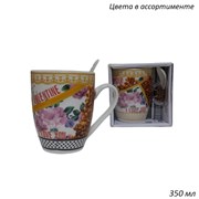 Набор 2 предмета I Love You (кружка 350 мл+ложка) 00015869
