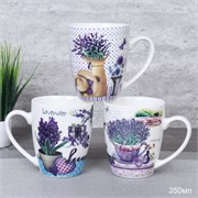 Кружка 350 мл Прованс Лаванда/4809-14 Цветы/микс 3 00016778