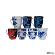 Кружка 380 мл Цветы /уп 12/ 00016753