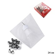 Кондитерские насадки малые 12 шт с мешком, адаптер 00016938