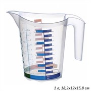 Кружка мерная пластиковая 1 л Домино ЭЛФ315 00017020