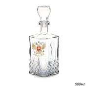 Графин Кристалл 500 мл Герб России 00007546